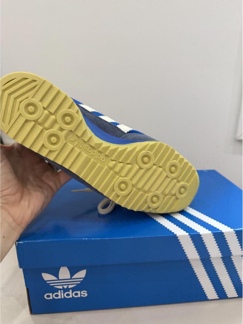 adidas Retro Blue White Suede Nylon Sneakers with Box SL 72 OG 8.5 - Picture 10 of 13